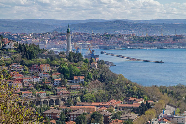 The city of Trieste, in Italy